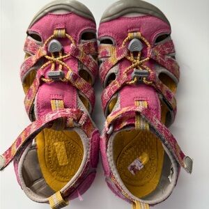 Keen Kids Sandals in Pink and Yellow